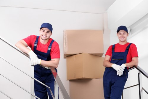 House removalists team in Knightsbridge loading furniture